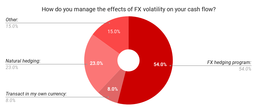 How do you manage the effects of FX volatility on your cash flow 2